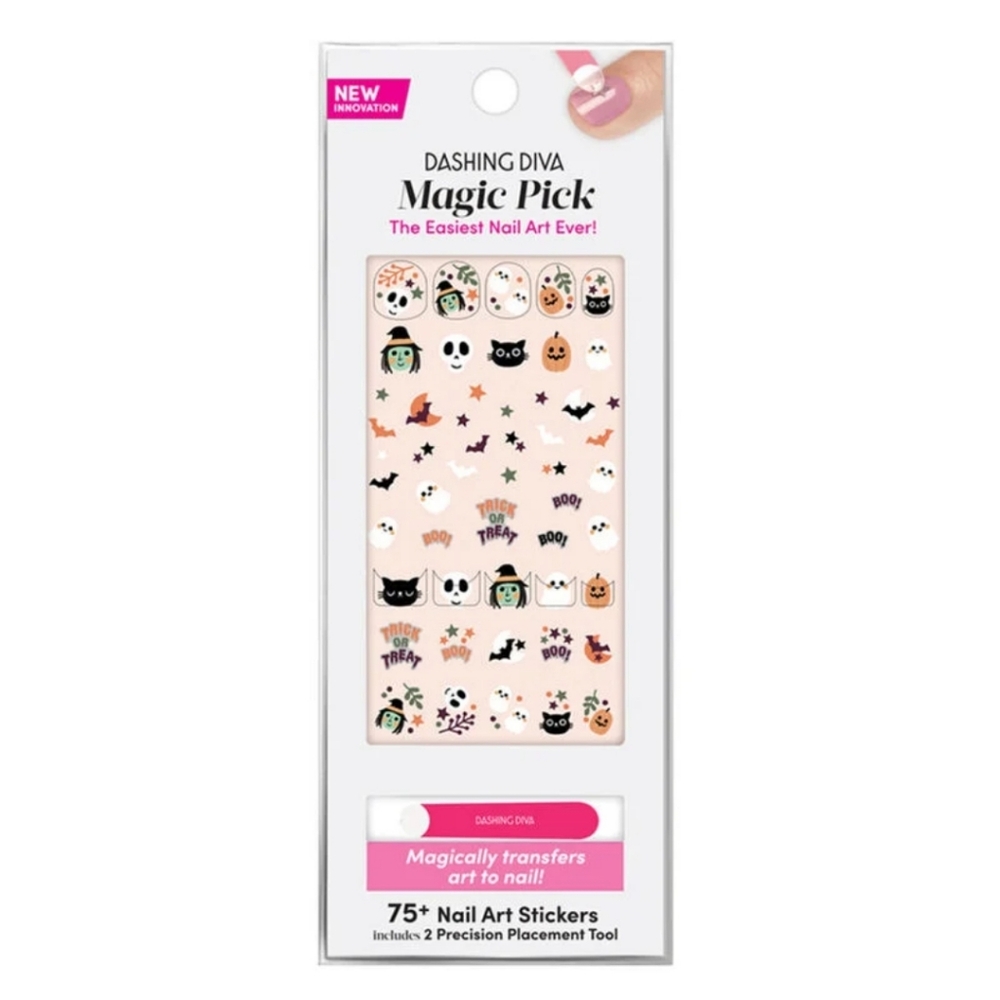 *3/15* NEW Dashing Diva Halloween Magic Pick 3D Nail Art Stickers Bag Of Tricks